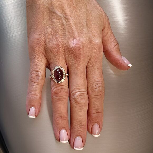 Natural Solitaire Spessartite Garnet Ring 14k 8.08 Cts Certified $3,150 310586 - Picture 3 of 14